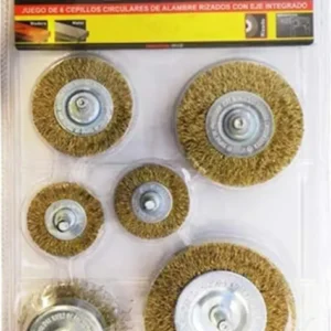 KIT 6 CEPILLOS ALAMBRE CIRCUL CROSSMASTER 9980994 *
