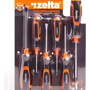 DESTORNILLADOR INDUSTRIAL X 6 UNIDADES ZELTA ZEDE0200 *