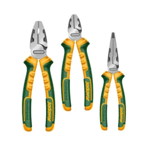 SET DE PINZAS MANGO RANURADO 3 PIEZAS 6'' JADEVER JDPS0623 *