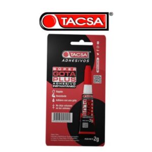 ADHESIVO INSTANTANEO SUPER GOTA PLUS X 2G TACSA PTAINSGOT01 -