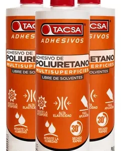 ADHESIVO DE POLIURETANO MULTISUPERFICIES X 500GRS TACSA PTAPOLIU002 -