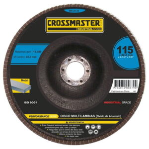 DISCO MULTILAMINA 115X 22,2 GRANO 80 CROSSMASTER 9982624.4 *