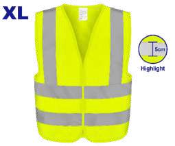 Chaleco de trabajo reflectivo amarillo